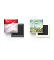 Buzdolap Magnetleri - Endonezya Bayrağı ve Cakarta Retro Tema - 2'li Set Magneti