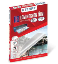 Temat Laminasyon Film A5 125 Mikron - 20 adet