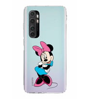 Xiaomi  Mi Note 10 Lite  Kamera Korumalı Kapak Minnie Mouse Tasarımlı Şeffaf  Kılıf