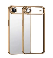 iPhone 17 Air Razer Lensli Silikon - Çöl Titanyum