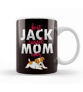 Best Jack Russel Terrier Mom Ever Dogs Owner Lover Kupa Bardak Porselen