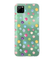 PrintiFy Realme C11  ile Uyumlu 1mm Slim Fit Water Color 6 Baskılı Şeffaf  Kılıf