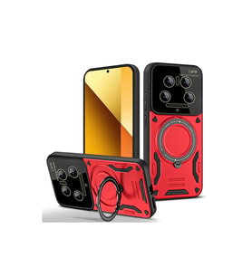 Mi 14 Kılıf Joy Lens Standlı Kapak - Kırmızı