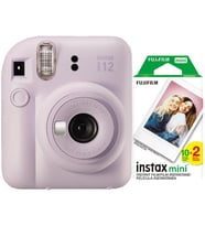 Fujifilm İnstax Mini 12 Fotoğraf Makinesi+Askı+pil+20'li film (lila)