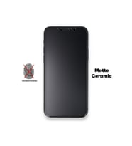 Iphone 8 Plus Cam Koruyucu Mat Seramik Nano 9d Ekranı Tam Kaplayan - Siyah