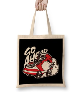 Go Ahead Air Jordan 1 Anime Sneakers Retro Vintage Bez Çanta Uzun Saplı