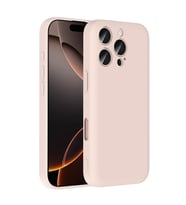 Apple iPhone 16 Pro Uyumlu Kılıf Kamera Korumalı Kartlık Hazneli Zore Vitra Kapak (Pembe)