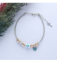 Kelebek (Butterfly) Figürlü 925 Ayar Gümüş Charm Bileklik