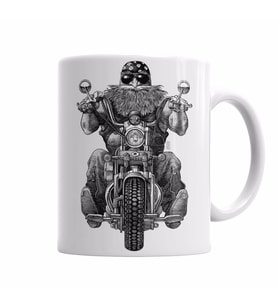 Chopper biker  Kupa Bardak Porselen