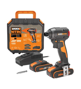 WORX WX265 20Volt 2.0Ah Li-ion Çift Akülü 200Nm Kömürsüz Profesyonel Şarjlı Darbeli Tornavida