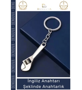 #Anahtarlık Ayarlanabilir Metal Tasarım Hediye Karizmatik İngiliz Anahtarı Şeklinde Anahtarlık