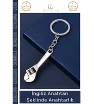 #Anahtarlık Ayarlanabilir Metal Tasarım Hediye Karizmatik İngiliz Anahtarı Şeklinde Anahtarlık