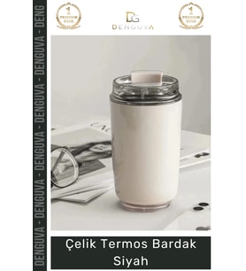 #Termos Paslanmaz Sızdırmaz Isı Yalıtımlı Vakumlu Ofis Outdoor Kahve Çelik Termos Bardak Siyah