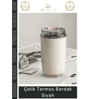 #Termos Paslanmaz Sızdırmaz Isı Yalıtımlı Vakumlu Ofis Outdoor Kahve Çelik Termos Bardak Siyah