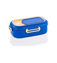 VAGONLIFE BL2106 PASLANMAZ ÇELİK YEMEK KABI - LUNCH BOX 2 BÖLMELİ 550 ML MAVİ