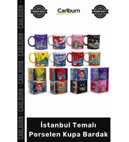 #Kupa Hediyelik Şık Şehir Temalı Kaliteli Kahve İstanbul Temalı Porselen Kupa Bardak 1 Adet