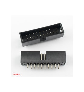 2x10 Pin Erkek Box Header Çift Sıra 180 Derece 2.54mm PCB Montaj Konnektör IDC Soket Breadboard Pcb