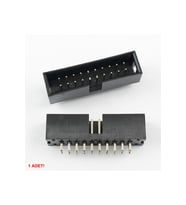 2x10 Pin Erkek Box Header Çift Sıra 180 Derece 2.54mm PCB Montaj Konnektör IDC Soket Breadboard Pcb