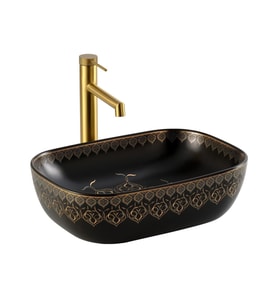 LENA TEZGAHÜSTÜ LAVABO EY-70335 (Siyah)