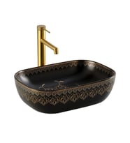 LENA TEZGAHÜSTÜ LAVABO EY-70335 (Siyah)