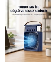 Turbo Fan Teknolojili Sessiz ve Güçlü Soğutma Masası Vantilatör