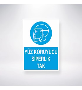 Yüz Koruyucu Siperlik Tak 21x28 Arkası Yapışkanlı Levha