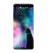 Hot 10 Play Kılıf Silikon Desen Özel Seri Window Cat 1787
