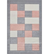 Eliana Home Baskılı, Yıkanabilir Kaymaz Taban Salon Halısı LNA1005 100x150 cm (Pembe)