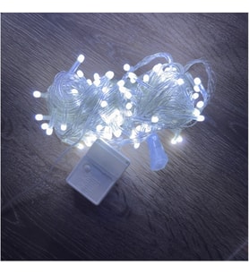10 M 100 Led Damla Uçlu Beyaz Işık Şeffaf Kablo MZ-17-1 TG-V 11960