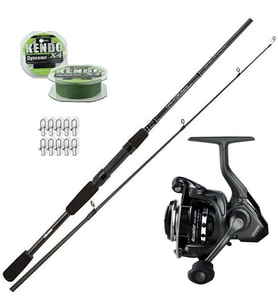 Okuma Acuador 4000 - Okuma Wavepower 244cm 15-40gr Spin Olta Seti (Renksiz)