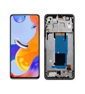 Xiaomi Redmi Note 11 Pro ile Uyumlu Oled Ekran Dokunmatik Çıtalı (Siyah)