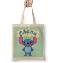 Stitch Cute Alien Bez Çanta Uzun Saplı