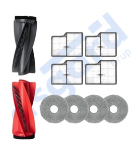 Roborock Saros 10- Saros 10R Uyumlu 1 Ana Fırça 4 Filtre 4 Mop PKT-iasgf0000876