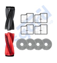Roborock Saros 10- Saros 10R Uyumlu 1 Ana Fırça 4 Filtre 4 Mop PKT-iasgf0000876