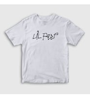 Presmono Unisex Çocuk Beyaz Logo Lil Peep T-Shirt 37129tt (Beyaz)