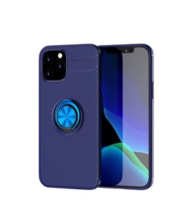 İphone 12 Kılıf Range Yüzüklü Silikon - Mavi