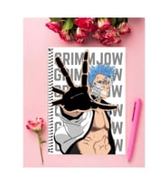 Grimmjow Jeagerjaquez Anime Defter 1 Adet Özel Tasarım A4 Boyutu 21*29 Cm Telli Çizgili Defter
