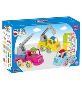 Mey İthalat® 03 609 Master Bloklar Eğitici Kamyon - Oyuncak