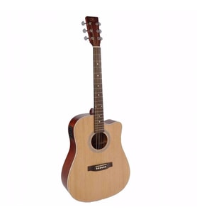 SX SD204CE Cutaway Elektro Akustik Gitar (Natural)