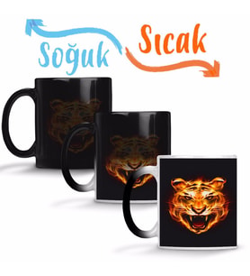 Tigre Sihirli Kupa Bardak Porselen