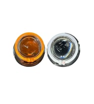 3 İNÇ Bİ XENON MERCEK + CY6 MODEL TURUNCU BEYAZ SİNYALLİ ANGELLİ KAPAK SET