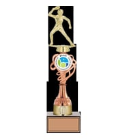 ODAK KUPA - Figürlü Kupalar - Masa Tenisi Kadın Figürlü Kupalar FG-036 C - 36 cm