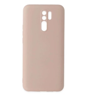 Redmi 9 Kılıf Nano içi Kadife Silikon - Pudra