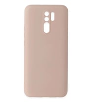 Redmi 9 Kılıf Nano içi Kadife Silikon - Pudra