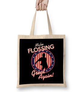 Make Flossing Great Again Bez Çanta Uzun Saplı