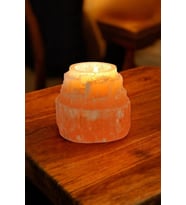 Turuncu Selenit Mumluk 8 Cm Tealight Mumluk