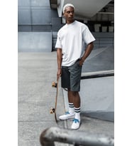 Düz Basic Oversize Tişört, Unisex Baskısız Tişört