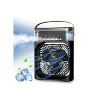 Yeni Işıklı Klima 600ml 5 Spreyli Vantilatör Buzlu Buharlı Mini Klima Mini Fan Buzlu Fan Glr