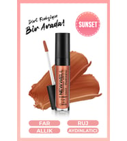 New Well Lıquıd Illumınator Aydınlatıcı Allık 3 in 1 - Sunset