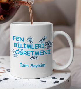 Fen Bilimleri Öğretmeni özel kupa bardak